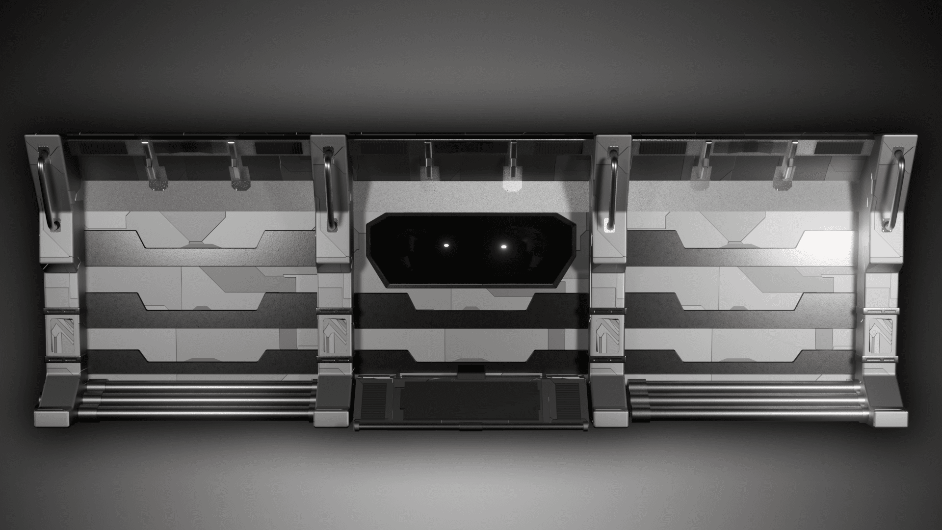 ORB1S hallway wall rendered pass