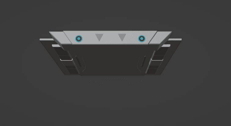 ORB1S corridor roof solid model